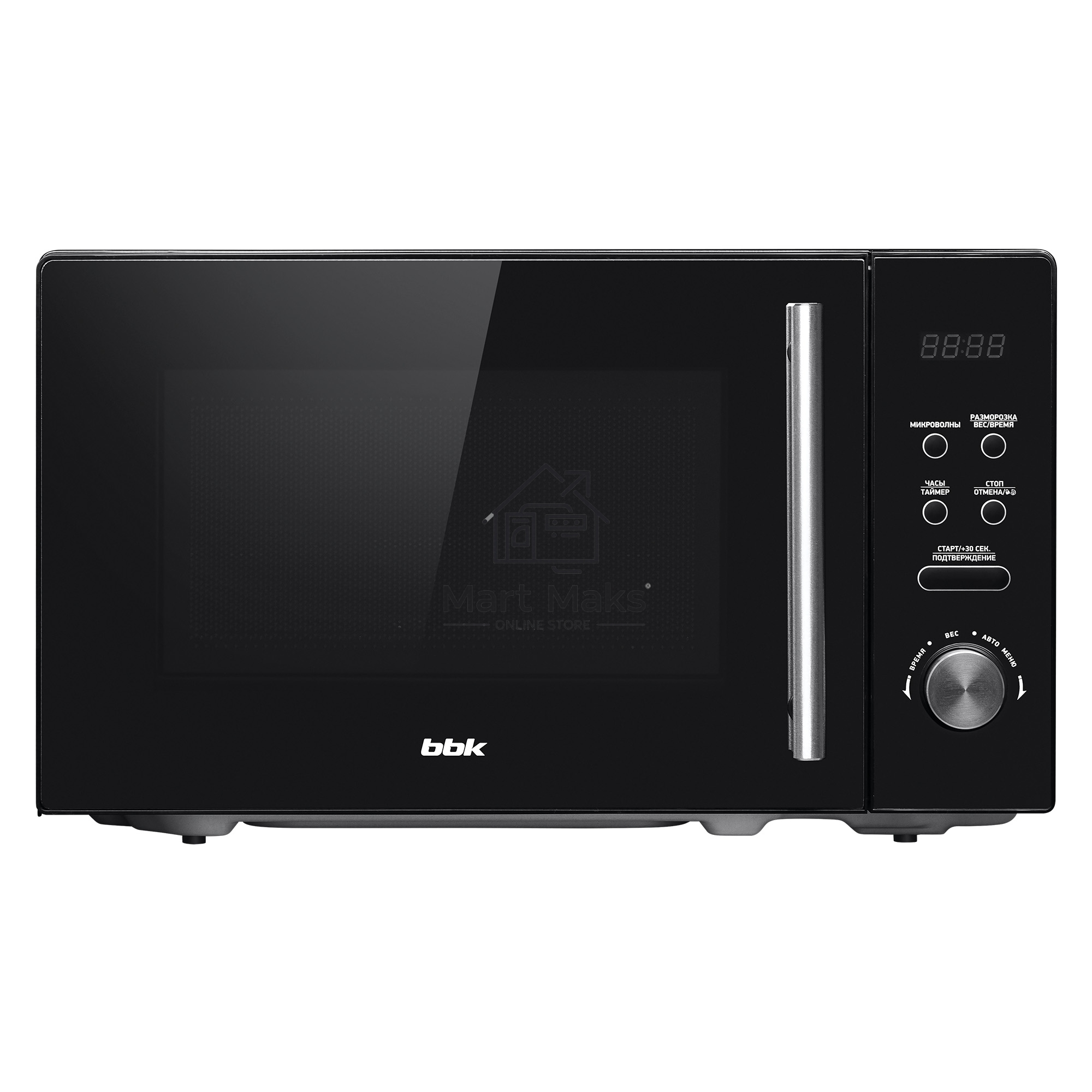 Микроволновая печь BBK 20MWS-722T/B-M/RU черный, 20 л, 700 Вт, переключатели - тактовый/сенсор