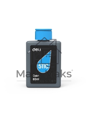 Чернила водорастворимые Deli 511C-EA1 голубой 65 мл