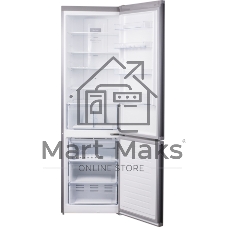 Холодильник Weissgauff CBN2WB1C2 INVERTER тёмно-серый двухкамерный 280/108л морозилка снизу, No Frost