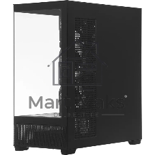 Корпус ACCORD ACC-ZA11B AR Black, Midi-Tower, чёрный, 4 x 120 мм