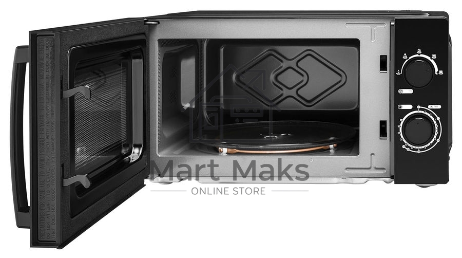 Микроволновая печь Hyundai HYM-M2008 черный, 20 л, 700 Вт, переключатели - поворотный механизм