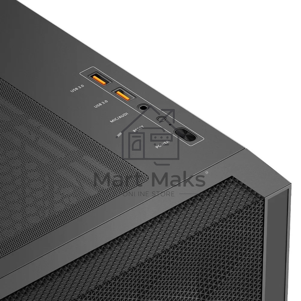 Компьютерный корпус без блока питания PCCooler C3D510 BK, Mesh Mid Tower, черный, TG, 0.7 SPCC, no fans E-ATX, ATX, mATX, mITX 170/390/205mm 2x2.5