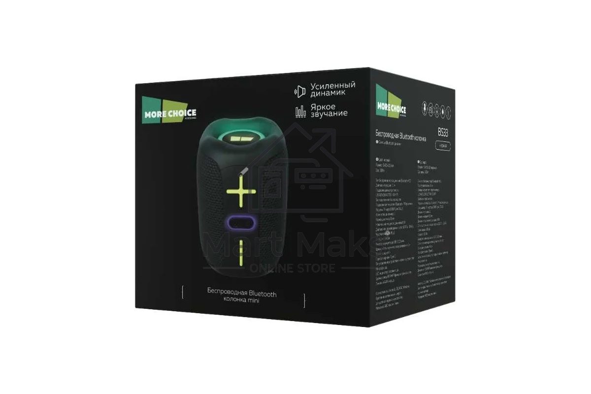 Колонка портативная More Choice (4620202550057) BS33 Black