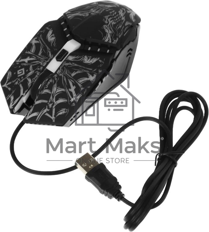 Мышь проводная Defender Prototype GM-670L черный, 2400 dpi, USB, кнопки - 6