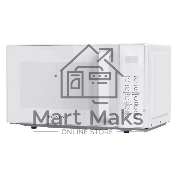 Микроволновая печь SUPRA 20SW27 белый, 20 л, 700 Вт, переключатели - сенсор