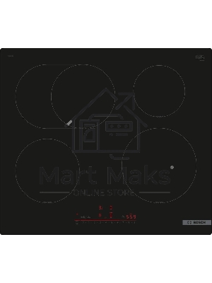 Индукционная варочная панель Bosch PIF61RHB1E 60 см, индукция, скошенные края, сенсорное управление, черный