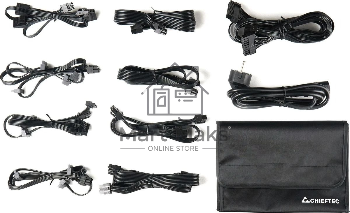 Блок питания Chieftec Polaris PPS-850FC, 850Вт, 80 PLUS Gold, 120мм, модульный, черный