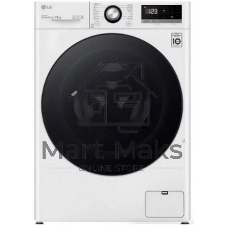 Стиральная машина LG F4Y6RYGYWV белая, загрузка фронтальная 10 кг, 1400 об/мин, класс A