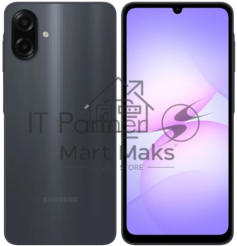 Смартфон Samsung Galaxy A07 4/64Gb, черный