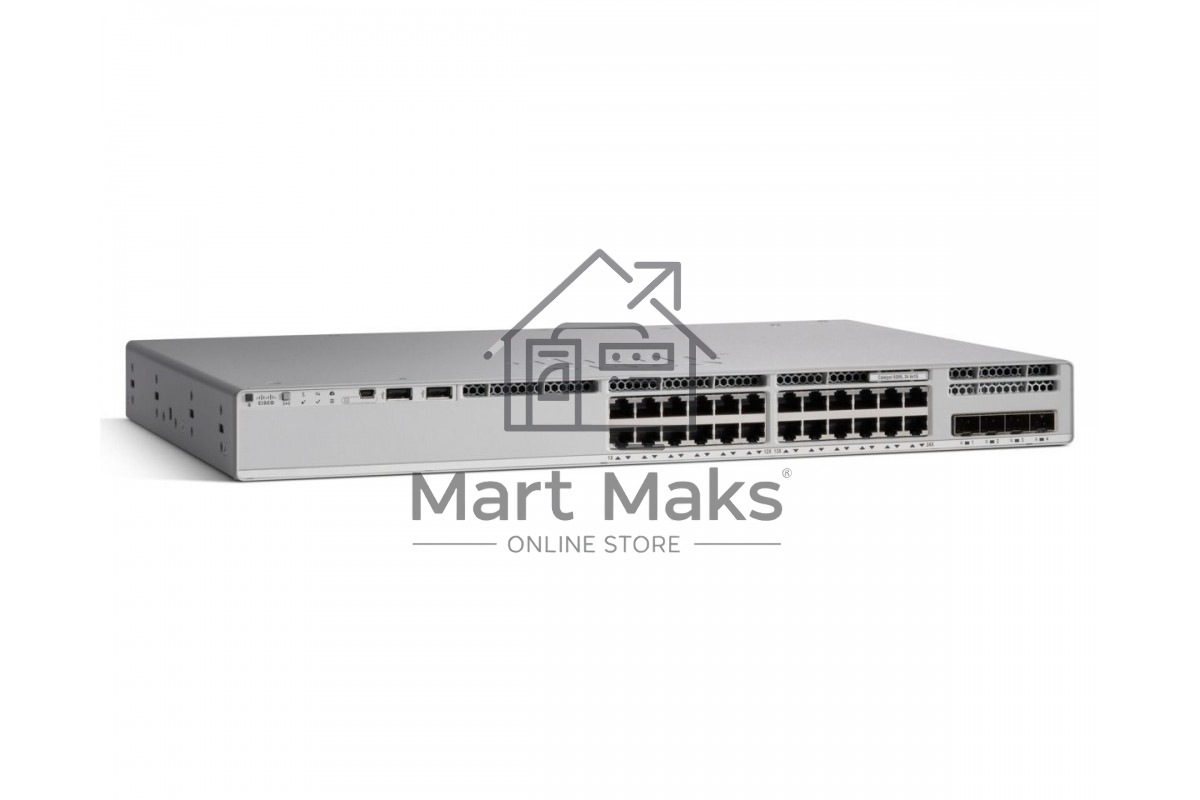 Коммутатор Catalyst 9200 24-port PoE+, Network Advantage