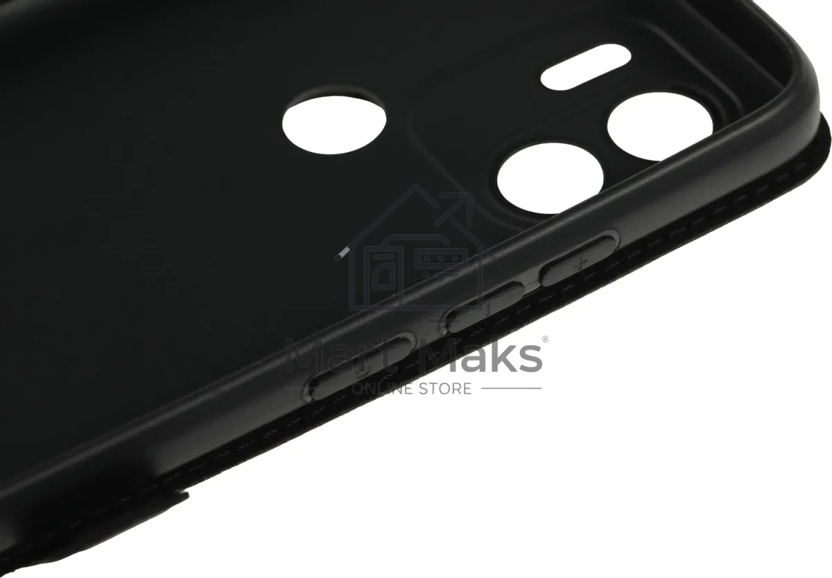 Чехол (флип-кейс) BoraSCO для Xiaomi Poco C51 Book Case черный (72199)