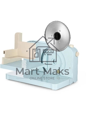 Ломтерезка Kitfort КТ-6268 150Вт (нарезка до 15мм) голубой/белый