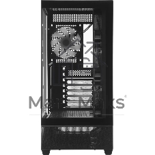 Корпус ACCORD ACC-ZA11B AR Black, Midi-Tower, чёрный, 4 x 120 мм