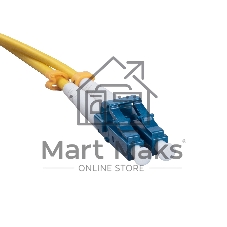 Патч-корд оптический Cabeus Tight Buffer, Duplex LC/FC, OS2 9/125, LSZH, 20м, Ø 3мм, синий хвостовик, жёлтый