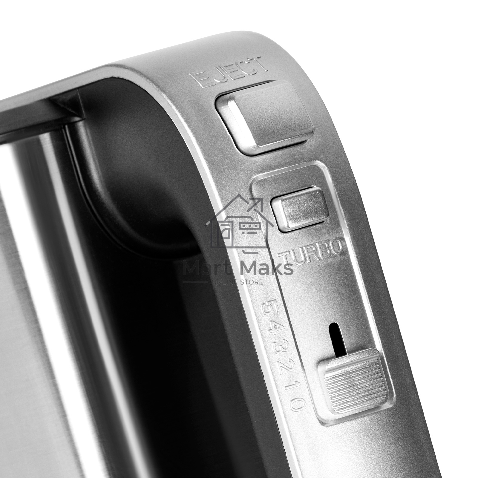 Миксер электрический Galaxy Line GL 2228, серебристый с черным, ручной, 700 Вт, 5 скоростей + режим “ТУРБО”