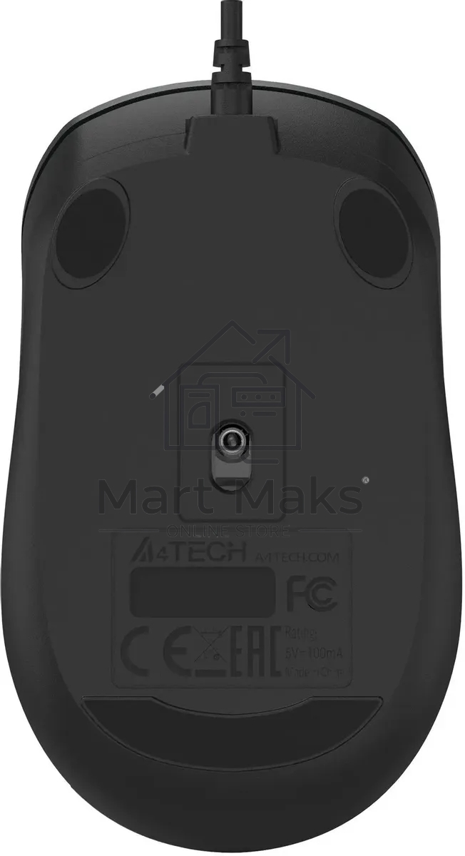 Мышь проводная A4Tech Fstyler FM26 серый/черный, 1600 dpi, USB, кнопки - 4