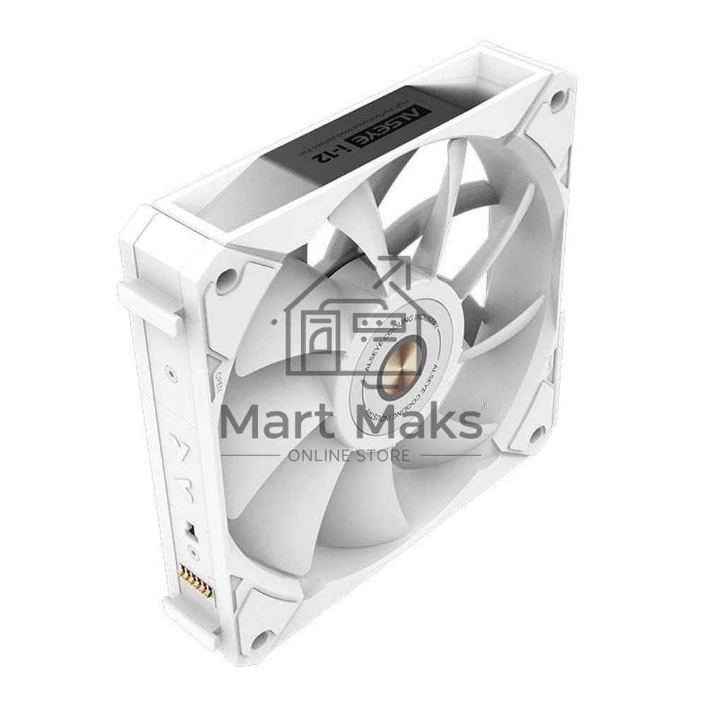 Вентилятор для корпуса Alseye i12W белый, 120 мм, 1800 об/мин, 33.2 дБ, 4 pin