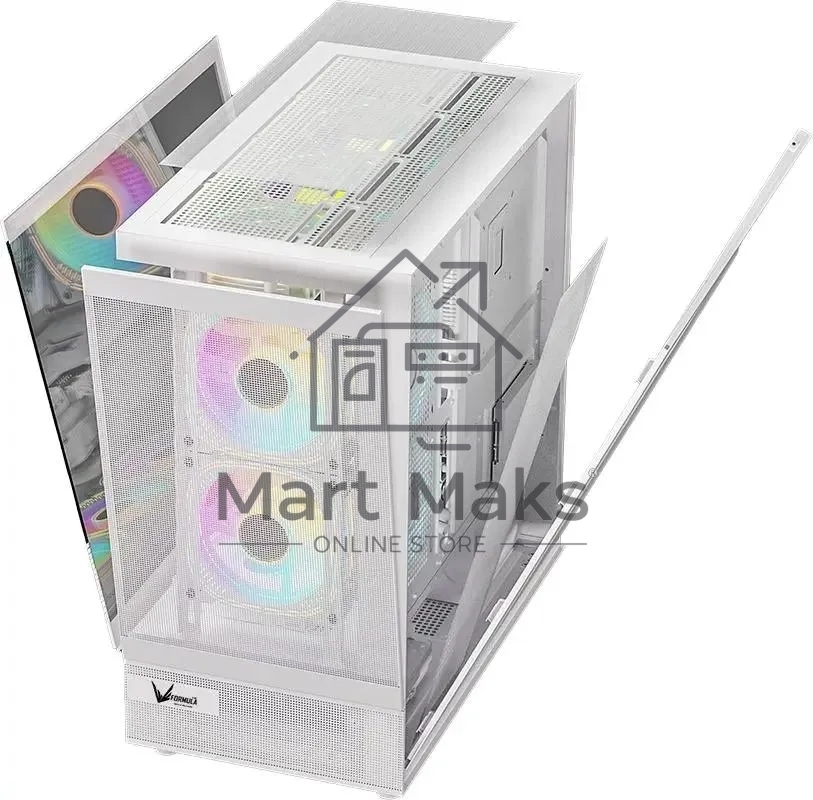 Компьютерный корпус AeroCool / Formula Crystal Z8 COSMIC белый без БП ATX 3x120mm 5x140mm 1xUSB2.0 1xUSB3.0 1xUSB3.1 audio bott PSU