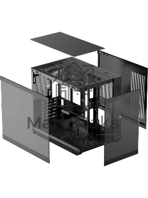 Компьютерный корпус Ocypus Iota C70 BK ARGB ATX/win/black/6 ARGB fans/no PSU/Tempered Glass