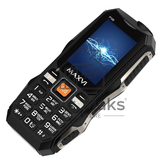 Мобильный телефон Maxvi P100 черный