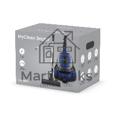 Пылесос Rombica MYCLEAN SECTOR NBL18D02 черный/синий, 360/1800 Вт, уборка сухая, пылесборник контейнер, 2.5 л