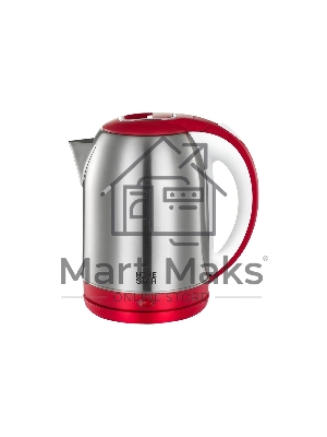 Чайник электрический Homestar HS-1054 2,3 л стальной, красный