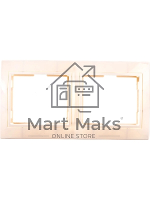 Рамка 2-м КВАРТА РГ-4-ККм горизонт. крем. ИЭК EMK20-K33-DM