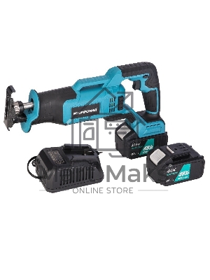 Пила сабельная щеточная ProfiPower MKGSD-18V (Li-ion-2шт, 4.0А·ч, 0-3100 ход/мин, З/У, в кейсе)