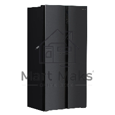 Холодильник Hyundai CS4505F черная сталь двухкамерный Side by Side 271/165л морозилка сбоку