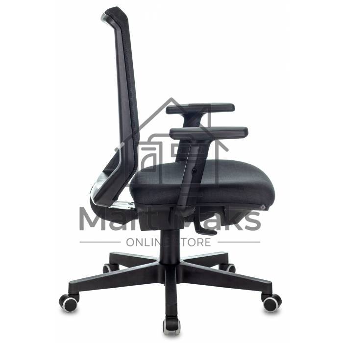 Кресло руководителя Бюрократ EXPERT TW-01 черный 38-418, сетка/ткань, с подголов. крестовина пластик