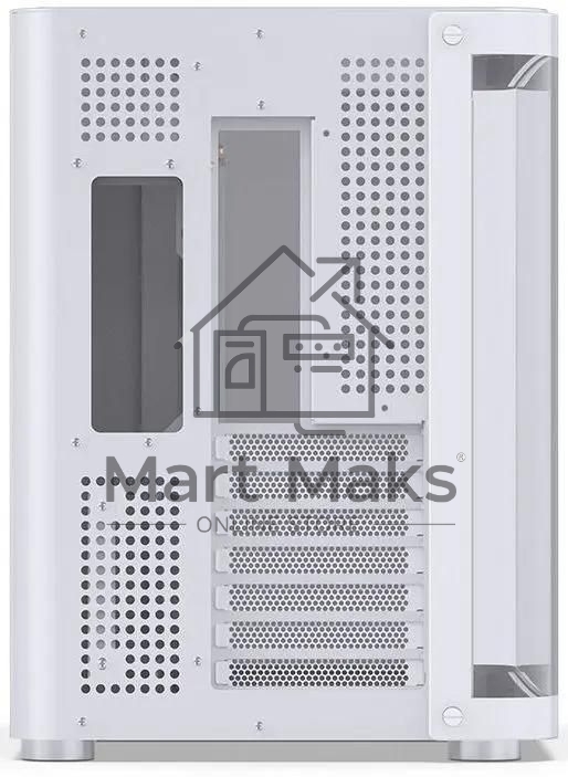 Компьютерный корпус без блока питания JONSBO TK-2, Midi-Tower, TG, no fans, 1xUSB-A 3.2 + 1xUSB-C 3.2, ATX, mATX, mITX White