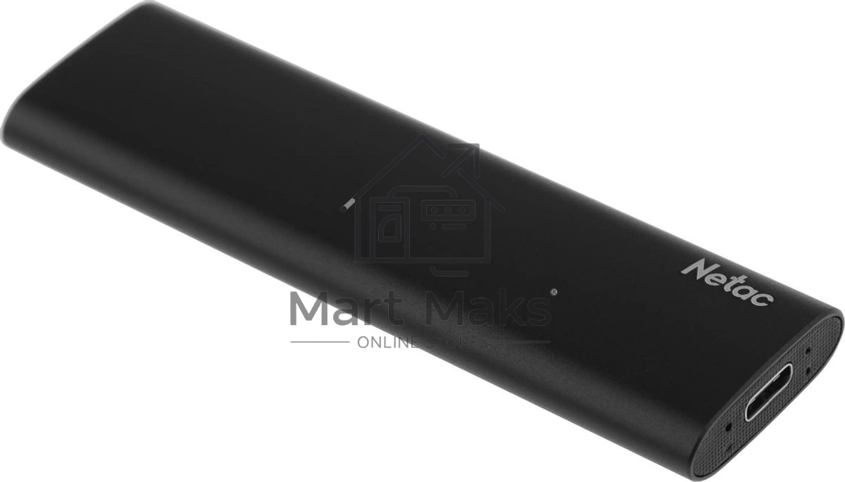 Внешний накопитель SSD Netac 250Gb Z SLIM (USB3.2, up to 520/480MBs, 100х29.5х9mm, Black)