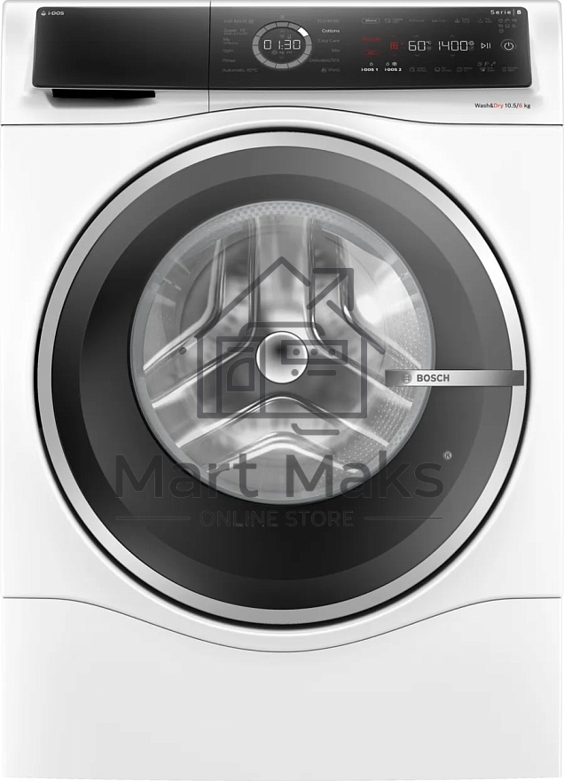 Стирально-сушильная машина Bosch WNC254A0ME белый, загр.фронтальная, макс.: 10,5 кг, 1400 об/мин, класс: D