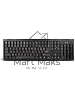 Клавиатура проводная Keyboard SVEN Standard 303 Power USB+PS/2 черная SV-03100303PU