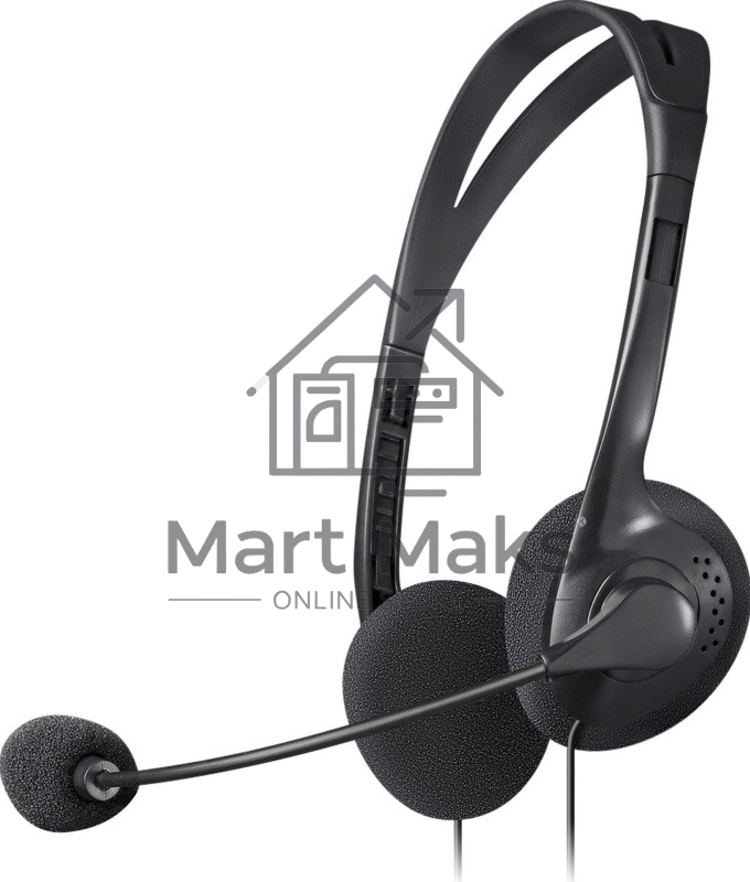 Гарнитура проводная стерео Defender HN-102 накладные компактные 2 х 3.5 мм jack стерео кабель 1,8 м черный