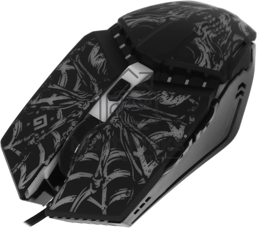 Мышь проводная Defender Prototype GM-670L черный, 2400 dpi, USB, кнопки - 6