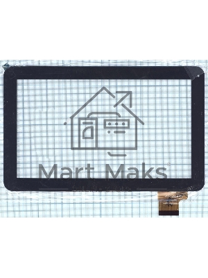 Сенсорное стекло (тачскрин) YTG-P10019-F4, черное