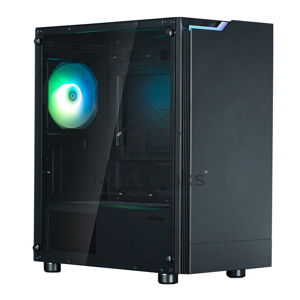 Компьютерный корпус ZALMAN T4 PLUS, MATX, BLACK, WINDOW, 1 x Combo (3.5'' or 2.5''), 1x3.5'', 2x2.5