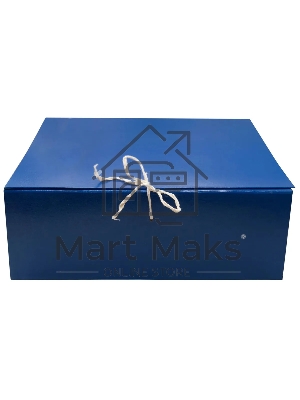 Короб архивный 2 завязки Silwerhof КБЗ-2-120P, бумвинил, корешок 120мм, разобранный A4, ассорти