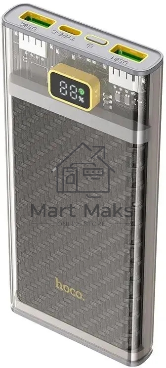 Портативный аккумулятор Hoco J103 Discovery edition 10000mAh QC/PD 22.5W 5A 2xUSB-A/USB-C серый (J103 DISCOVERY EDITION GRAY)