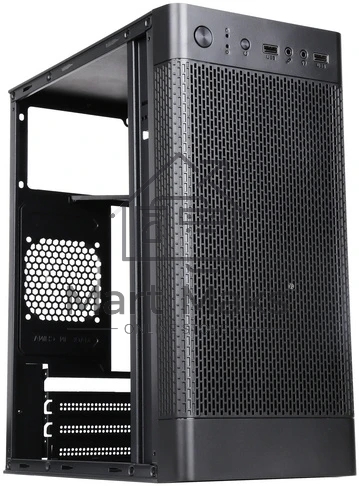 Компьютерный корпус Accord Q03B черный без БП mATX 2xUSB3.0 audio