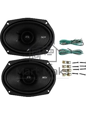 Колонки автомобильные ACV PD-691 (без решетки) 240Вт 91дБ 4Ом 16x23см (6x9дюйм) (ком.:2кол.) коаксиальные однополосные