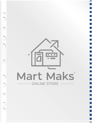 Папка-вкладыш Silwerhof Daily глянцевые А4+ 30мкм синий край (упак.:50шт)