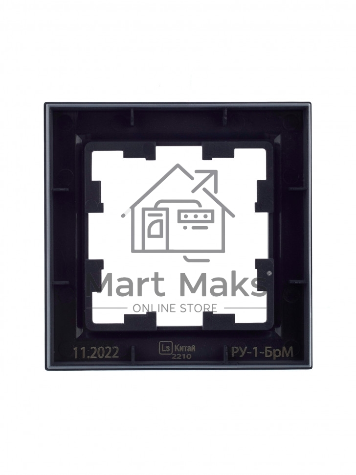 Рамка 1-местная IEK BRITE РУ-1-БрМ маренго