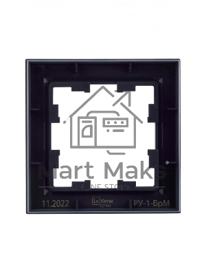 Рамка 1-местная IEK BRITE РУ-1-БрМ маренго