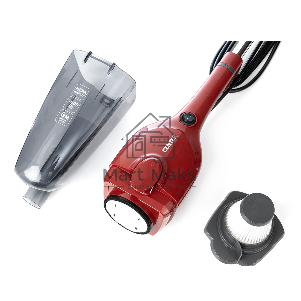 Пылесос вертикальный Centek CT-2565 (красный)