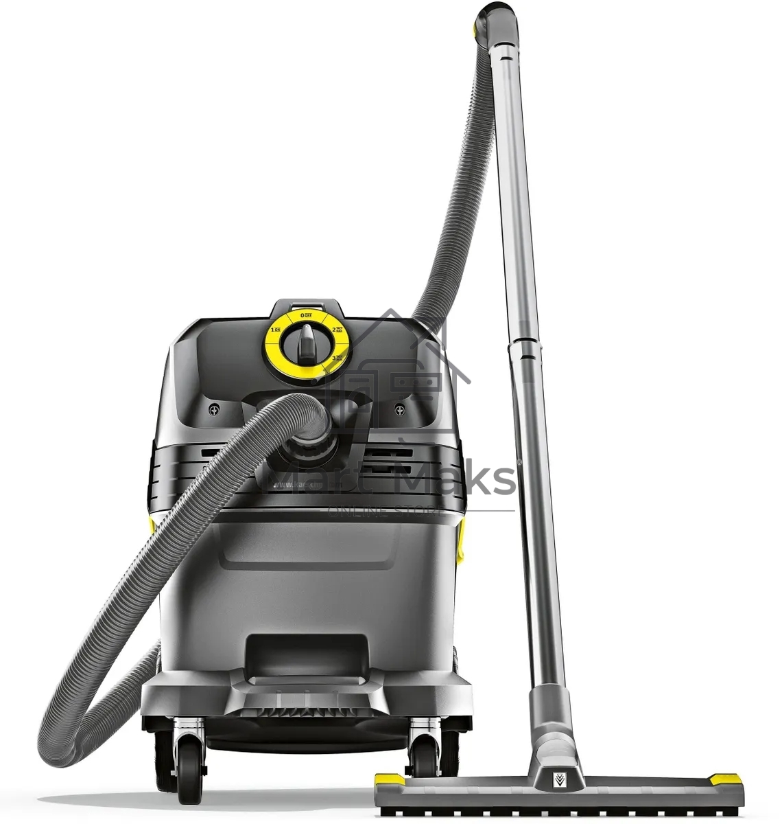 Строительный пылесос Karcher NT 30/1 Tact L серый, 1380 Вт, уборка сухая/сбор воды, пылесборник мешок/контейнер, 30 л