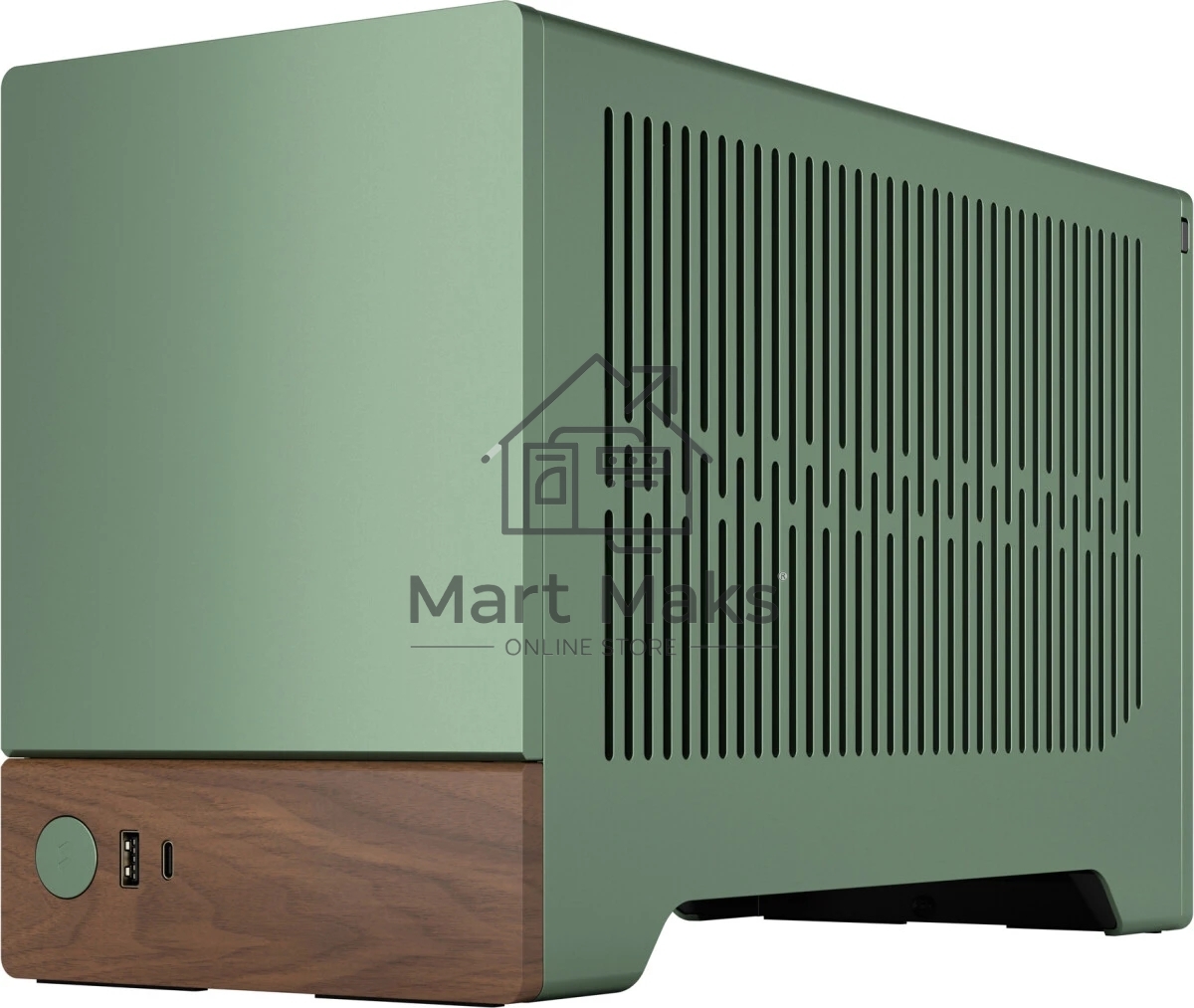 Компьютерный корпус без блока питания Fractal Design Terra, Mini-Tower, no fans, 1xUSB-A 3.0 + 1xUSB 3.2 Type-C, SFX PSU Support, mITX Jade
