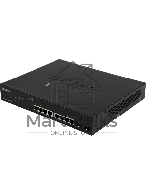 Коммутатор D-Link DGS-1100-10MPPV2/A 8G 2SFP 8PoE+ настраиваемый