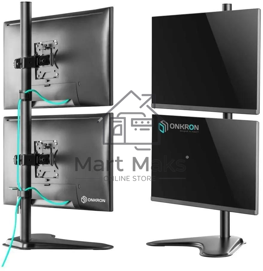 Кронштейн ONKRON D208FS для двух мониторов 13